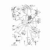 Схема узла: Электрооборудование 1 Yamaha YBR250