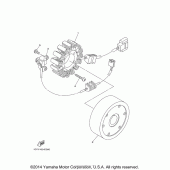 Схема узла: Генератор Yamaha XV1900 Raider S
