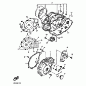 Схема узла: Крышки картера 1 Yamaha TT600