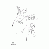Схема узла: Пульт управления рулевой и Рычаг Yamaha XP500 T-MAX