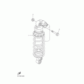 Схема вузла: Задня підвіска Yamaha YZF-R1 R1