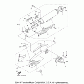 Схема узла: Выхлопная система Yamaha XVS950 Bolt R-Spec