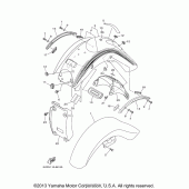 Схема вузла: Крило Yamaha XV1700 Road Star S