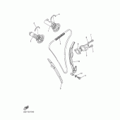 Схема узла: Распредвал и Цепь ГРМ Yamaha YZ450F YZ450F