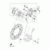 Схема вузла: Переднє гальмо Yamaha WR250 WR250X
