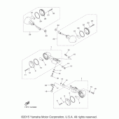 Схема узла: Поворотники Yamaha XVS950 Bolt