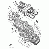 Схема узла: Головка цилиндра Yamaha FZX750