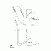 Схема вузла: Кермо та Тросики Yamaha FZ6 FZ6 (Naked)