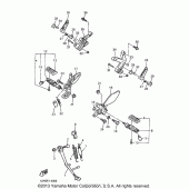 Схема узла: Подножки и Подставка Yamaha YZF600R Thundercat