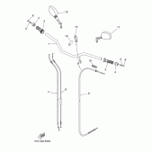 Схема узла: Руль и Тросики Yamaha MT03 MT-03