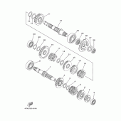 Схема вузла: Трансмісія Yamaha TT250R TT-R