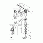 Схема вузла: Задня підвіска Yamaha TT250R TT-R