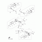Схема вузла: Поворотники Yamaha XVS950 XV950 R-Spec