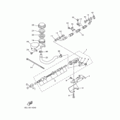 Схема узла: Задний тормозной цилиндр Yamaha XVS1100 Drag Star Classic