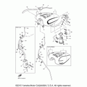 Схема узла: Топливный бак Yamaha XVS950 V-Star