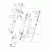 Схема вузла: Вилка передньої осі Yamaha WR250 WR250X
