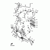 Схема вузла: Радіатор та Патрубок системи охолодження Yamaha XVZ1300 Royal Star