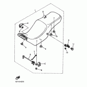 Схема узла: Сиденье Yamaha FZX750