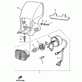Схема вузла: Фара Yamaha TT600