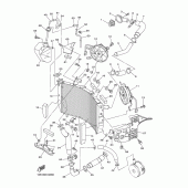 Схема узла: Radiateur и tuyau Yamaha YZF-R6/ YZF600 R6