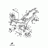 Схема вузла: Рама Yamaha TDM850