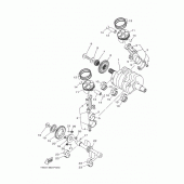 Схема узла: Коленчатый вал и Поршень Yamaha YZF-R25