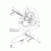 Схема вузла: Заднє колесо Yamaha WR250 WR250F