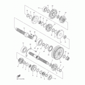 Схема вузла: Трансмісія Yamaha XVS950 XV950