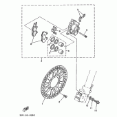 Схема узла: Front brake. caliper Yamaha YZ125