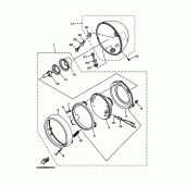 Схема вузла: Фара Yamaha XV1600 Wild Star