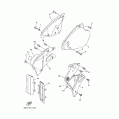 Схема узла: Боковая крышка Yamaha YZ250 YZ250