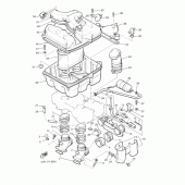 Схема вузла: Впускна система Yamaha VMX12 V-MAX