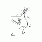Схема узла: Передний тормозной цилиндр Yamaha SRX250