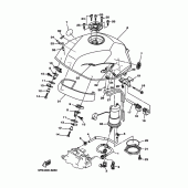 Схема узла: Топливный бак Yamaha TDM900