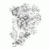 Схема узла: Впускная система Yamaha XT600 XT600