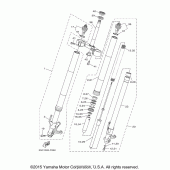 Схема вузла: Вилка передньої осі Yamaha FJ09 FJ-09