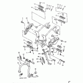 Схема узла: Support repose pied Yamaha XJ600 Diversion (Naked)
