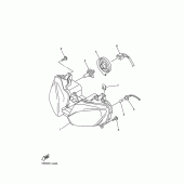 Схема вузла: Фара Yamaha YZF-R6/ YZF600 R6