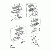 Схема вузла: Підніжки та Підставка Yamaha XVZ1300 Royal Star Venture