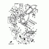 Схема вузла: Рама Yamaha XT225 XT225