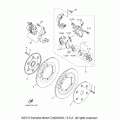 Схема узла: Передний тормоз Yamaha XV1600 Midnight Star