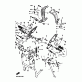 Схема вузла: Підніжки та підставка Yamaha FZ1 FZ1 FAZER (S-TYPE ABS)