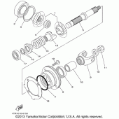 Схема вузла: Проміжна передача Yamaha XVS650 V-Star Custom