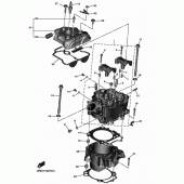 Схема узла: Цилиндр Yamaha YZ450F YZ450F