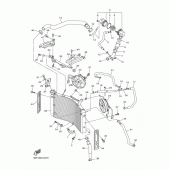 Схема вузла: Радіатор та Патрубок системи охолодження Yamaha FZ8 FZ8 (Naked)