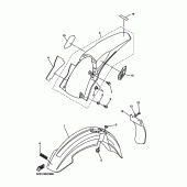 Схема узла: Крыло Yamaha YZ450F YZ450F