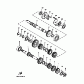 Схема узла: Трансмиссия Yamaha TW125