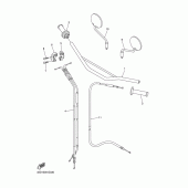 Схема вузла: Кермо та Тросики Yamaha WR250 WR250X