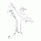 Схема вузла: Кермо та Тросики Yamaha YZ250 YZ250F