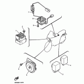 Схема узла: Электрическое оборудование 1 Yamaha XJ900 Diversion